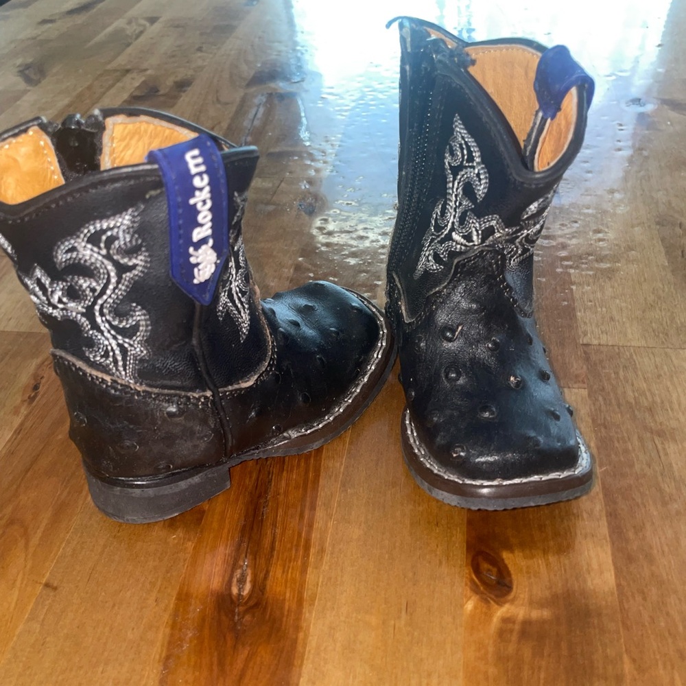 Baby Boy Ostrich Boots